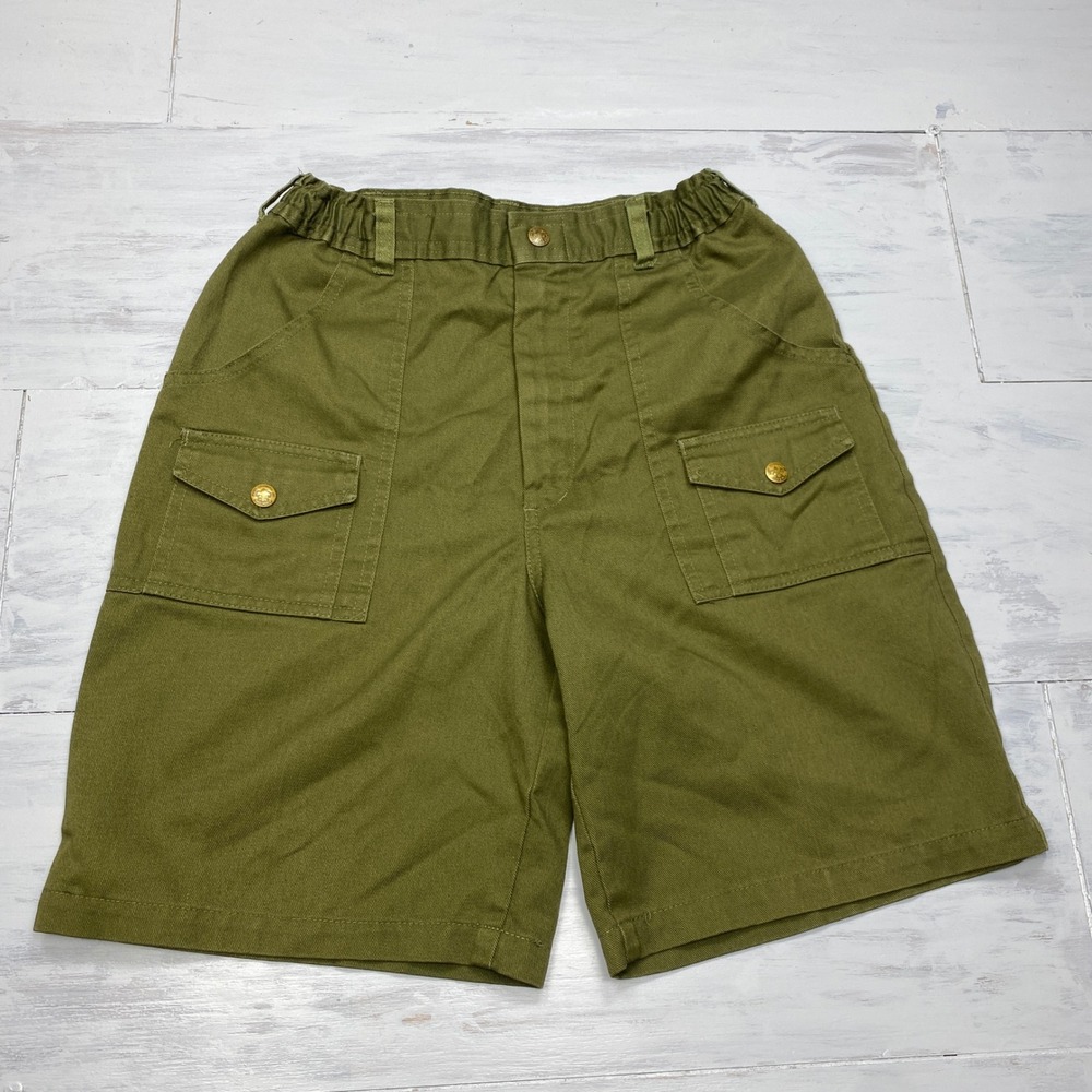 Boy Scouts of America Shorts Mens 28 Olive Green Vintage Cargo Utility Uniform